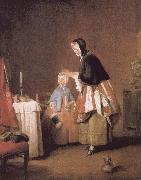 Jean Baptiste Simeon Chardin, Dressed in the morning